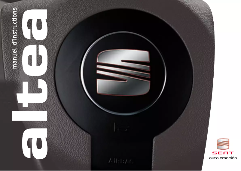 Page 1 of the manual User Manual Seat Altea (2005)