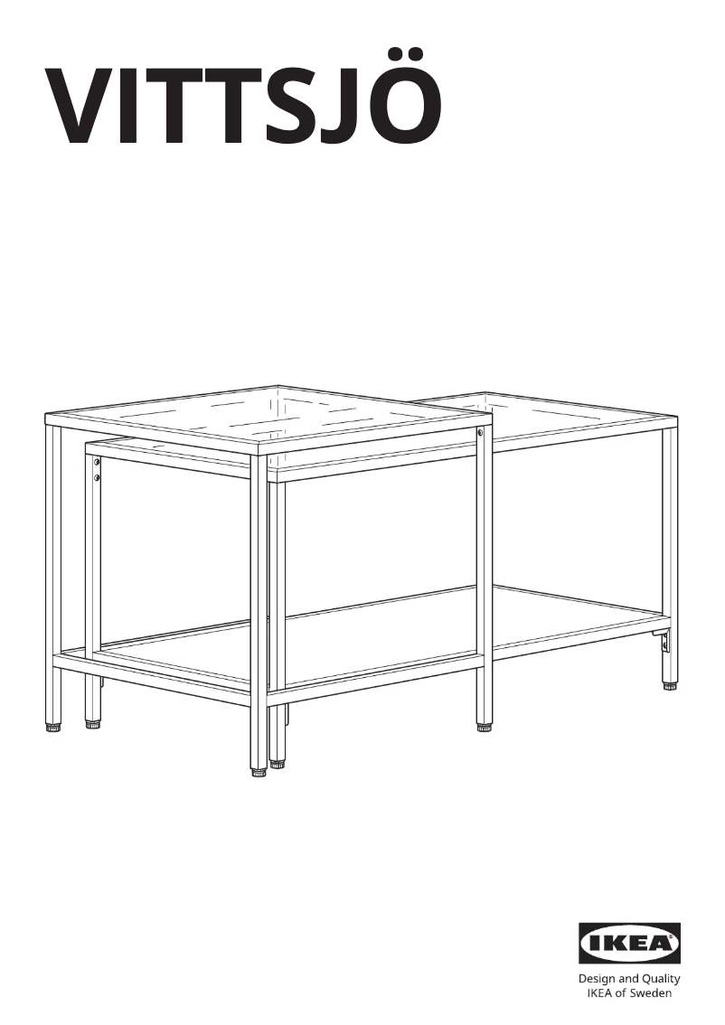 Image de la première page du manuel de l'appareil VITTSJÖ 802.153.32