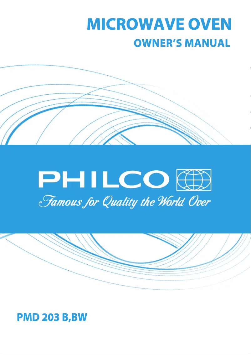 Page 1 de la notice Manuel utilisateur Philco PMD 203 B