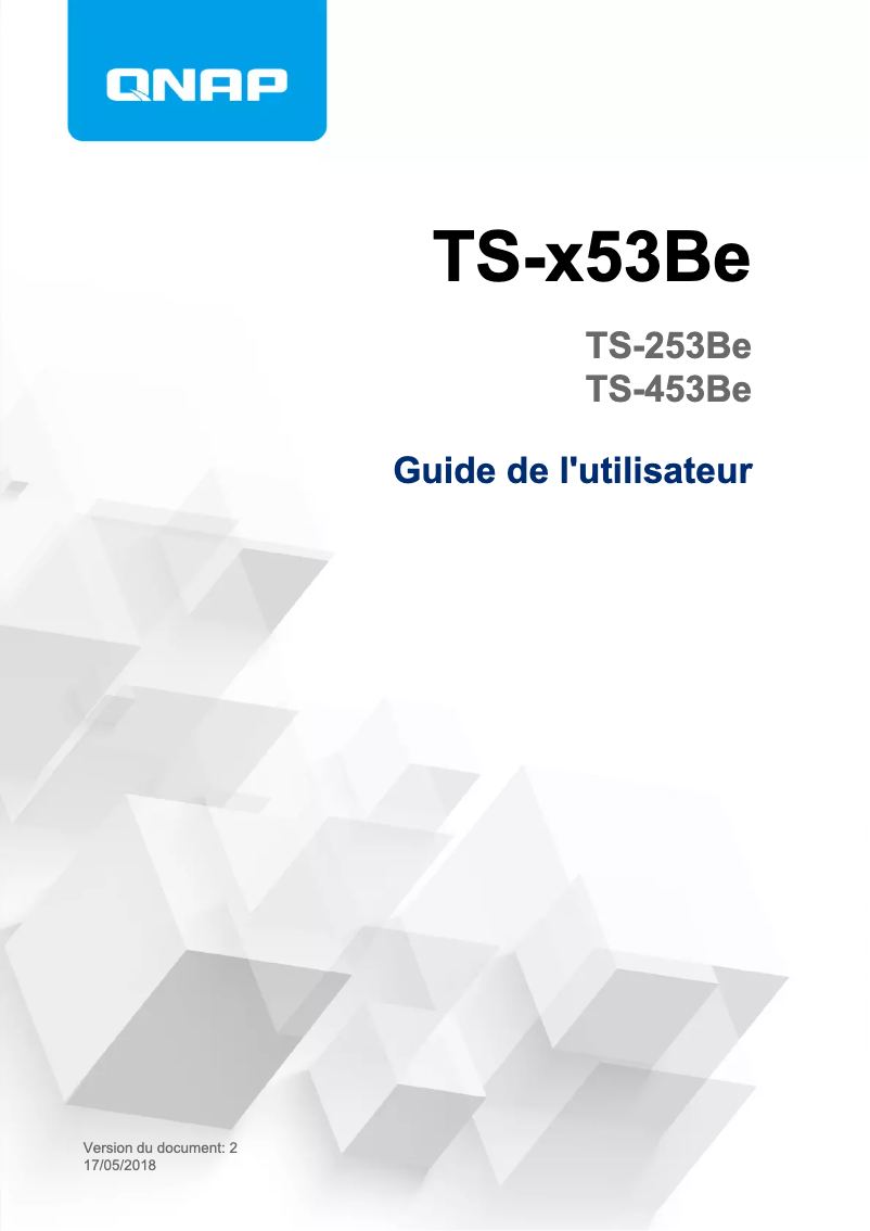 Page n°1 - Manuel utilisateur QNAP TS-453Be-4G