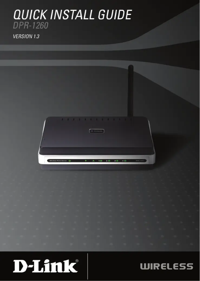 Page n°1 - Guide d'installation D-Link DPR-1260