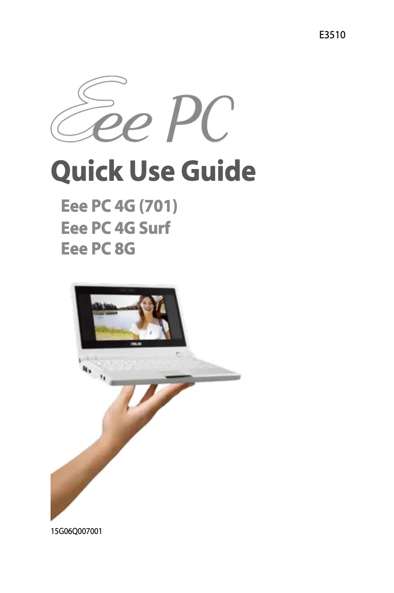 Page n°1 - Manuel utilisateur Asus Eee PC 2G Surf