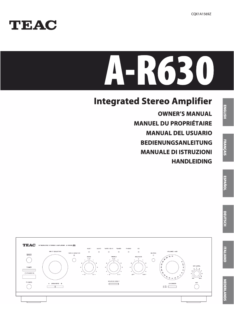 Imagen de la primera página del manual del dispositivo A-R630