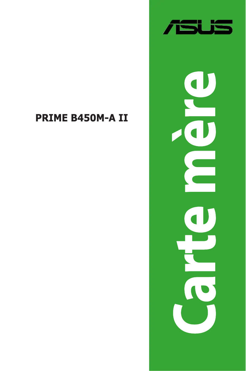Image de la première page du manuel de l'appareil PRIME B450M-A II/CSM