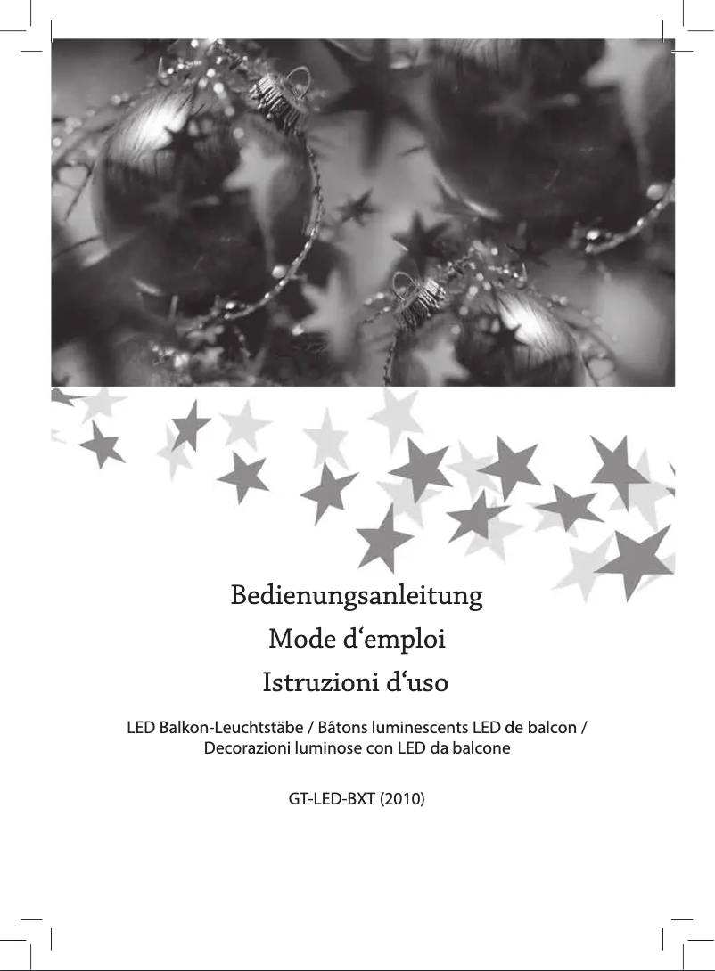 Page 1 de la notice Manuel utilisateur GlobalTronics GT-LED-GS24