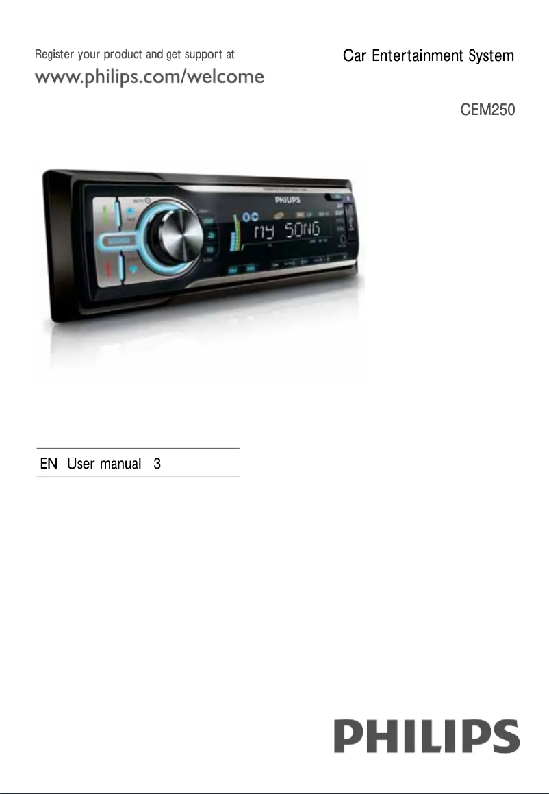 Page n°1 - Manuel utilisateur Philips CEM250X