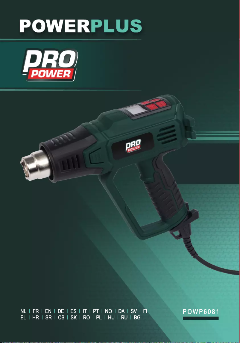 Page 1 de la notice Manuel utilisateur PowerPlus POWP6081