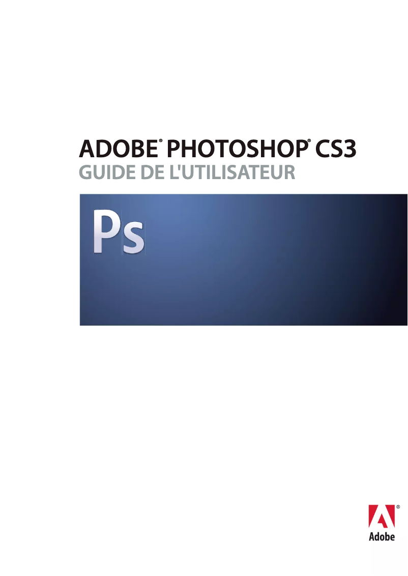 Page n°1 - Manuel utilisateur Adobe Photoshop CS3