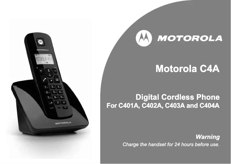 Imagen de la primera página del manual del dispositivo C401A