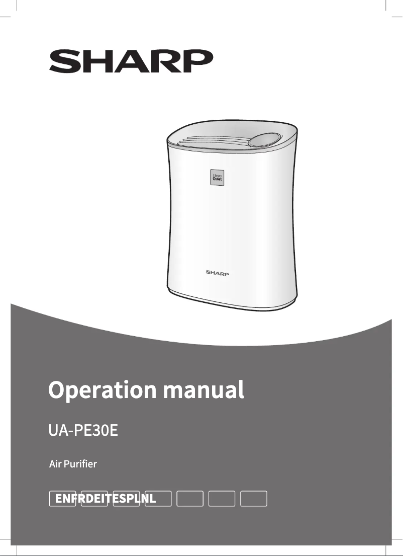 Page n°1 - Manuel utilisateur Sharp UA-PE30E