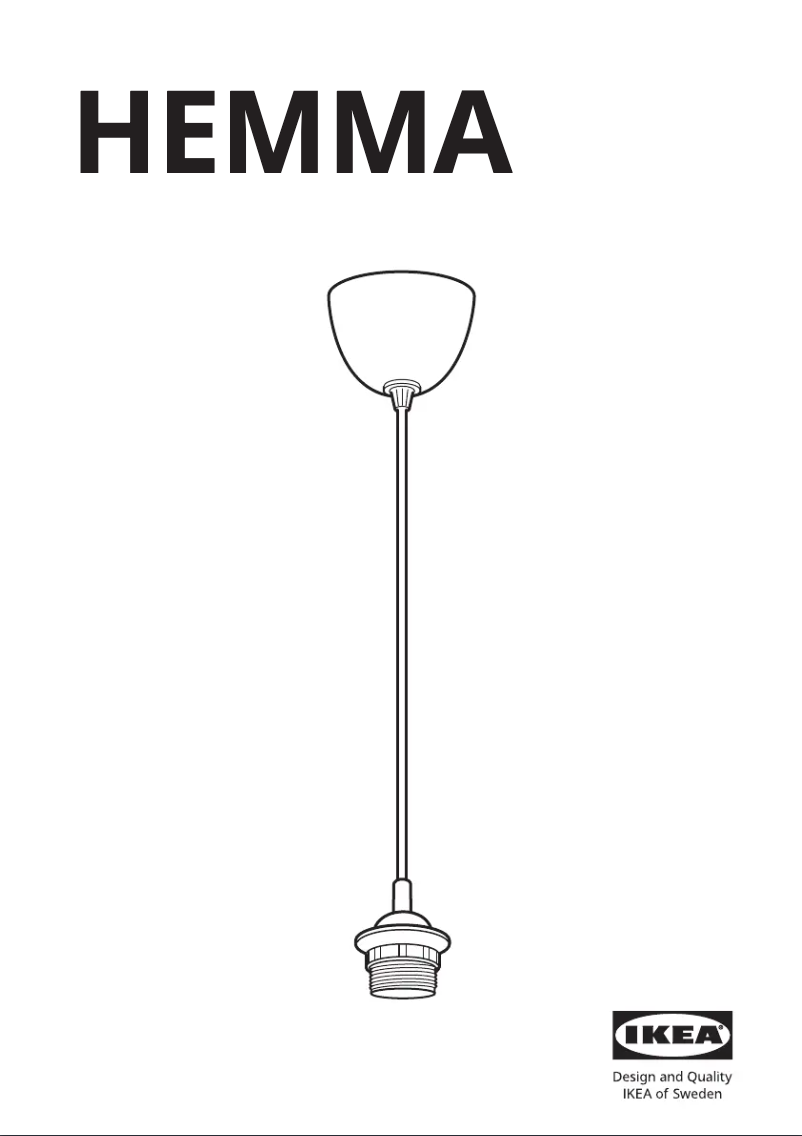 Imagen de la primera página del manual del dispositivo HEMMA 903.865.83