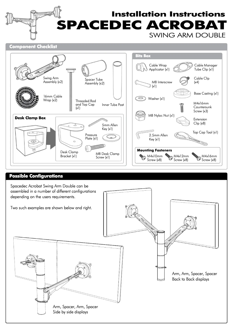 Página 1 del manual Manual de usuario Atdec SD-SA-DK-DB-BK
