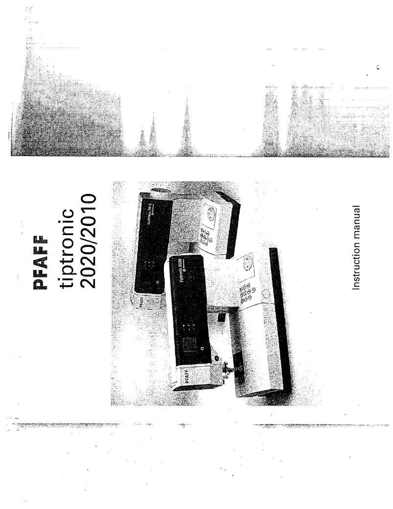 Image de la première page du manuel de l'appareil tiptronic 2020