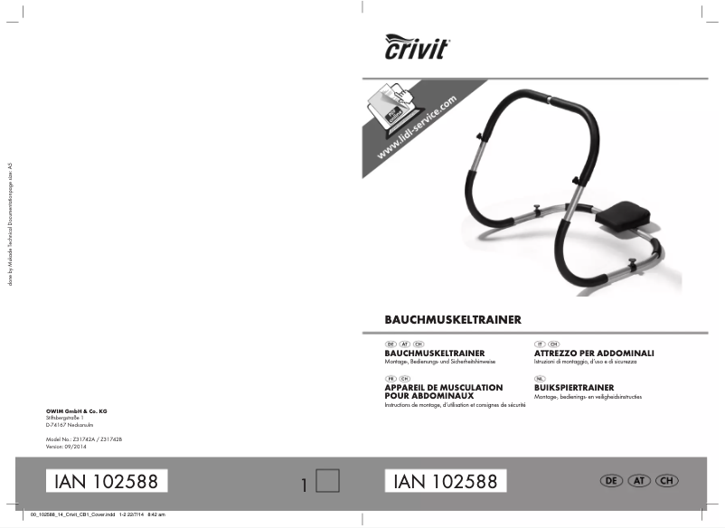 Image de la première page du manuel de l'appareil Z31742A