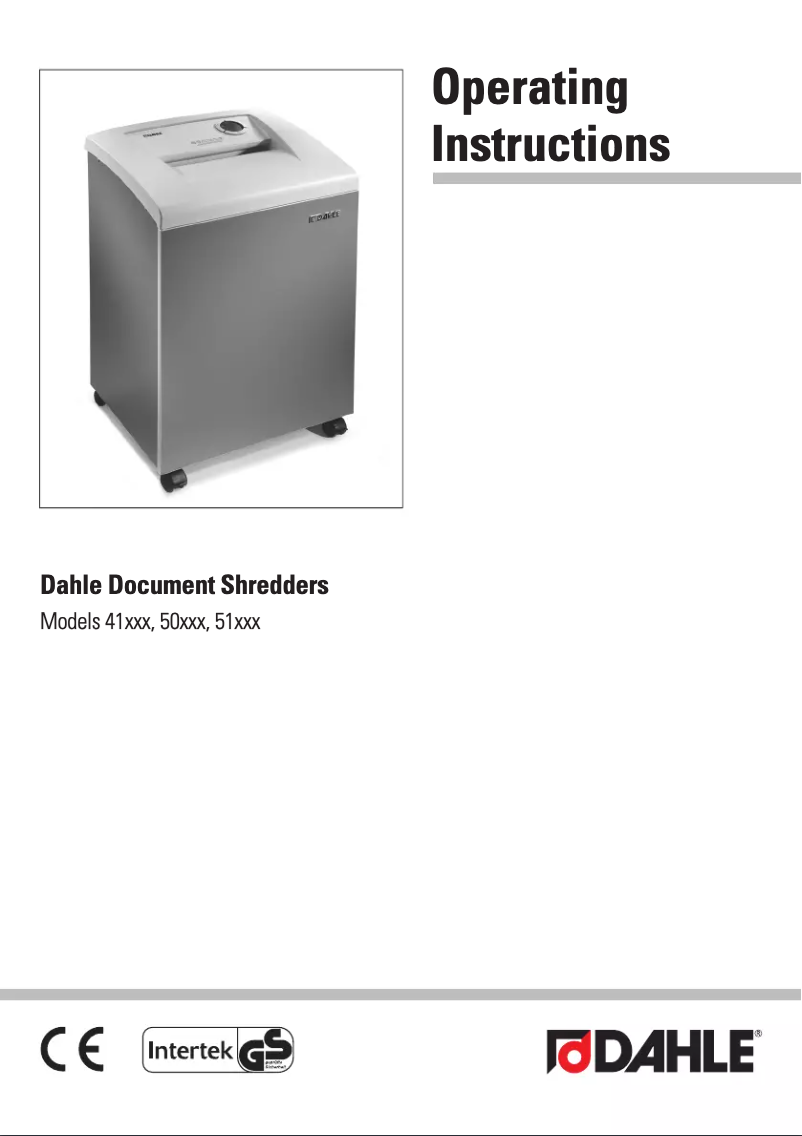 Página 1 del manual Manual de usuario Dahle CleanTEC 51214