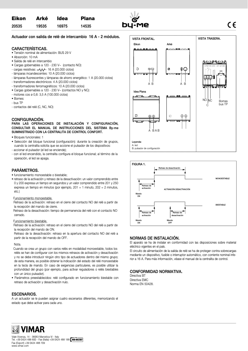 Page n°1 - Manuel utilisateur Vimar 20535.N