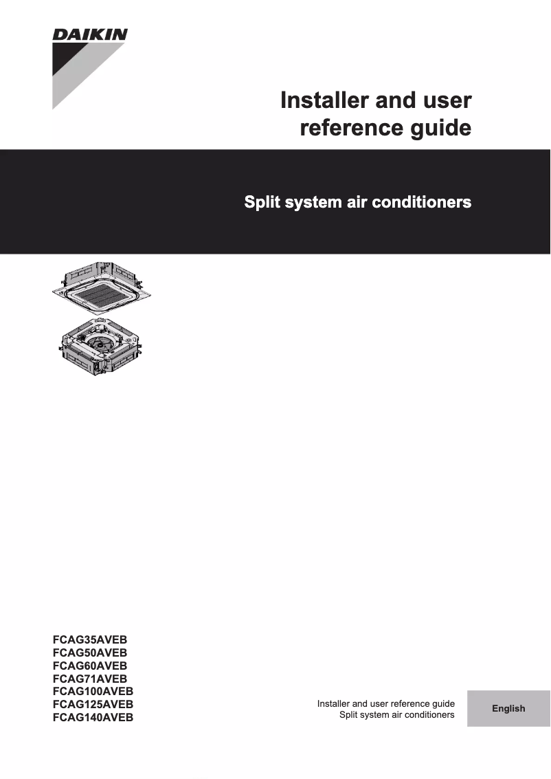 Imagen de la primera página del manual del dispositivo FCAG140AVEB