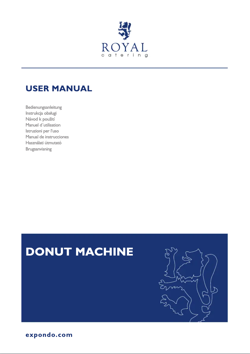 Page n°1 - Manuel utilisateur Royal Catering RC-DM04