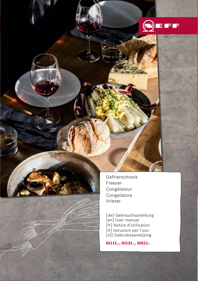 Page 1 of the manual User Manual Neff G4344XFF0