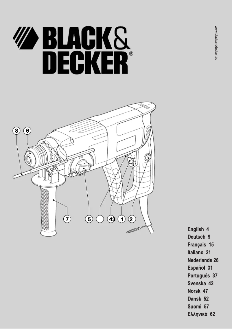 Page n°1 - Manuel utilisateur Black & Decker KD70KC