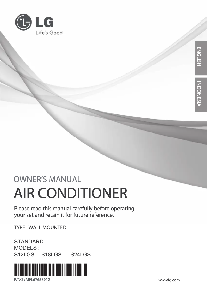 Page 1 of the manual User Manual LG SN18LGS