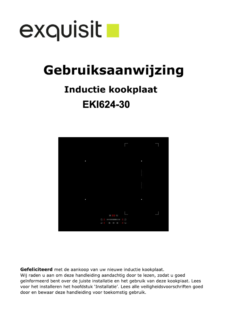Image de la première page du manuel de l'appareil EKI624-30