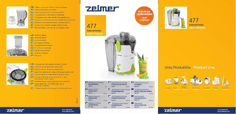 Page 1 de la notice Manuel utilisateur Zelmer 477A