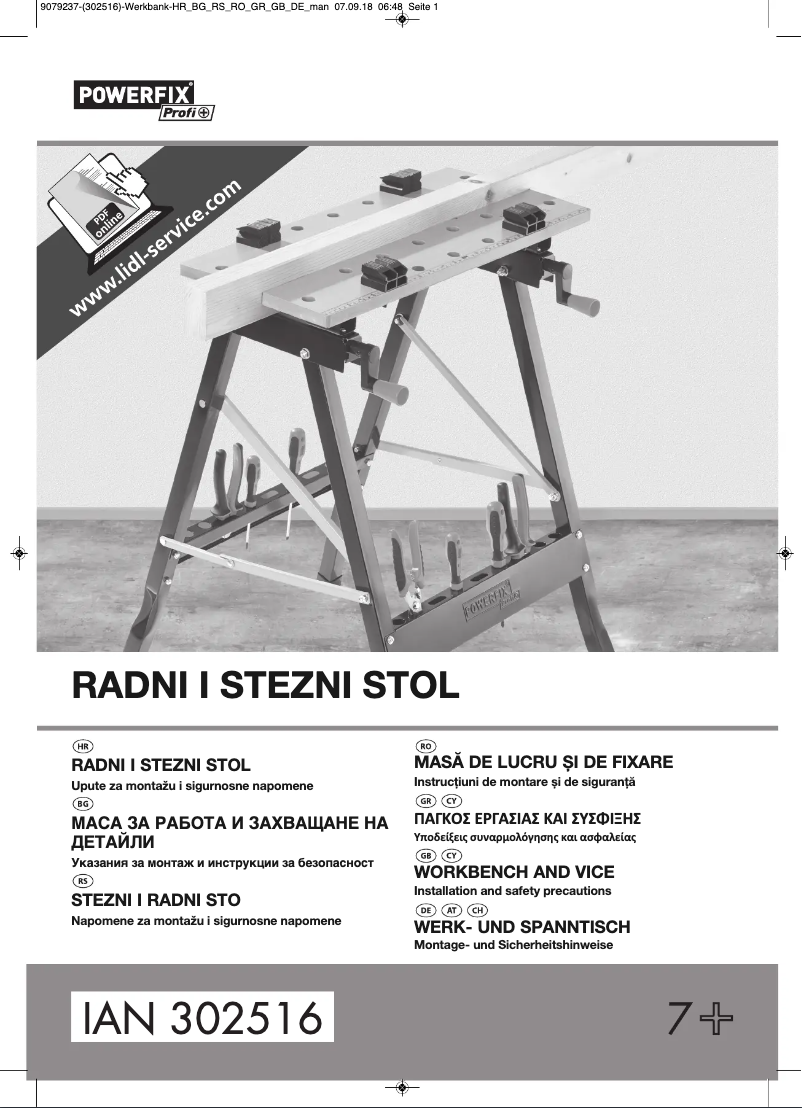 Page n°1 - Manuel utilisateur Powerfix IAN 302516