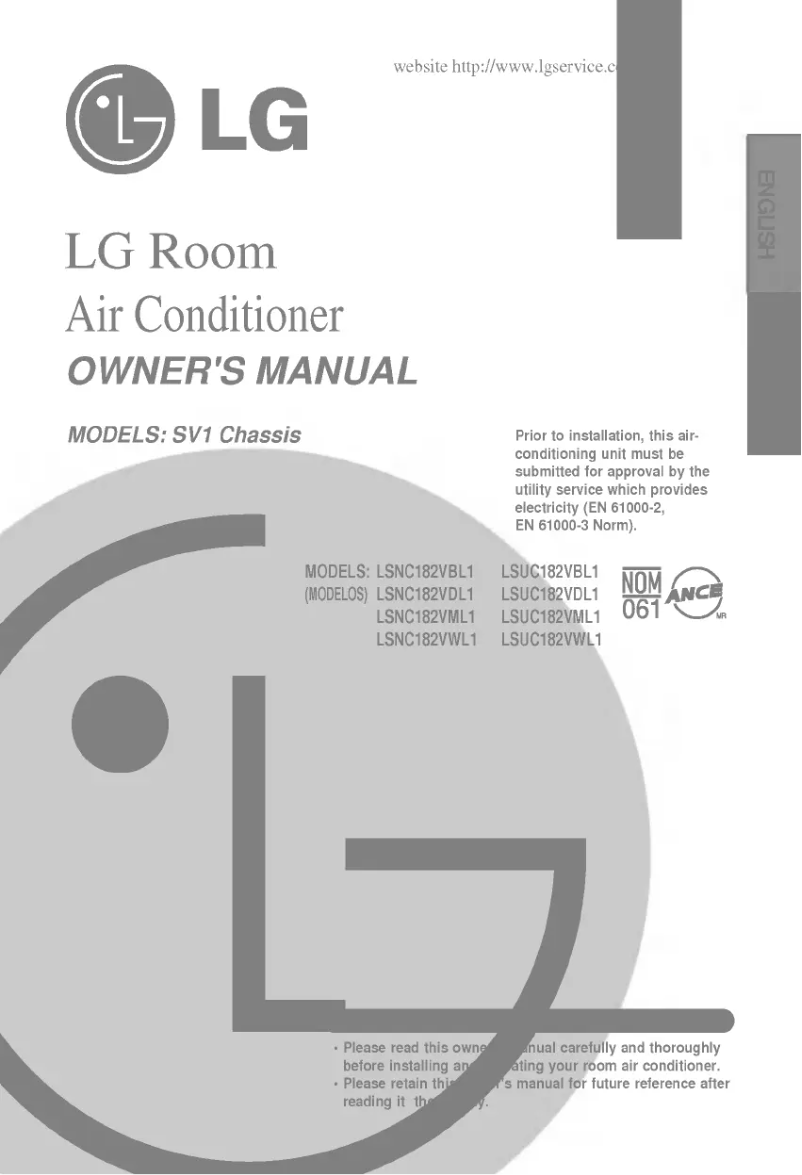 Page n°1 - Manuel utilisateur LG LS-C182VBL1