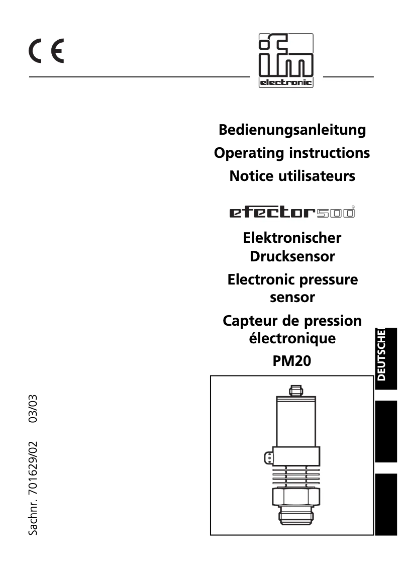 Image de la première page du manuel de l'appareil PM2067