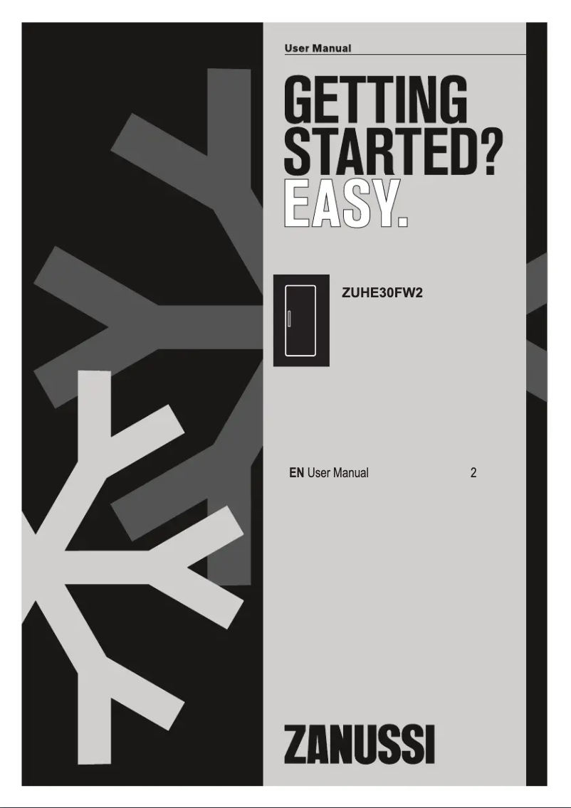 Page 1 de la notice Manuel utilisateur Zanussi ZUHE30FW2