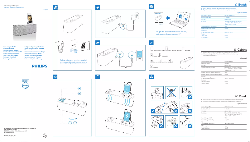 Página 1 del manual Manual de usuario Philips AD343