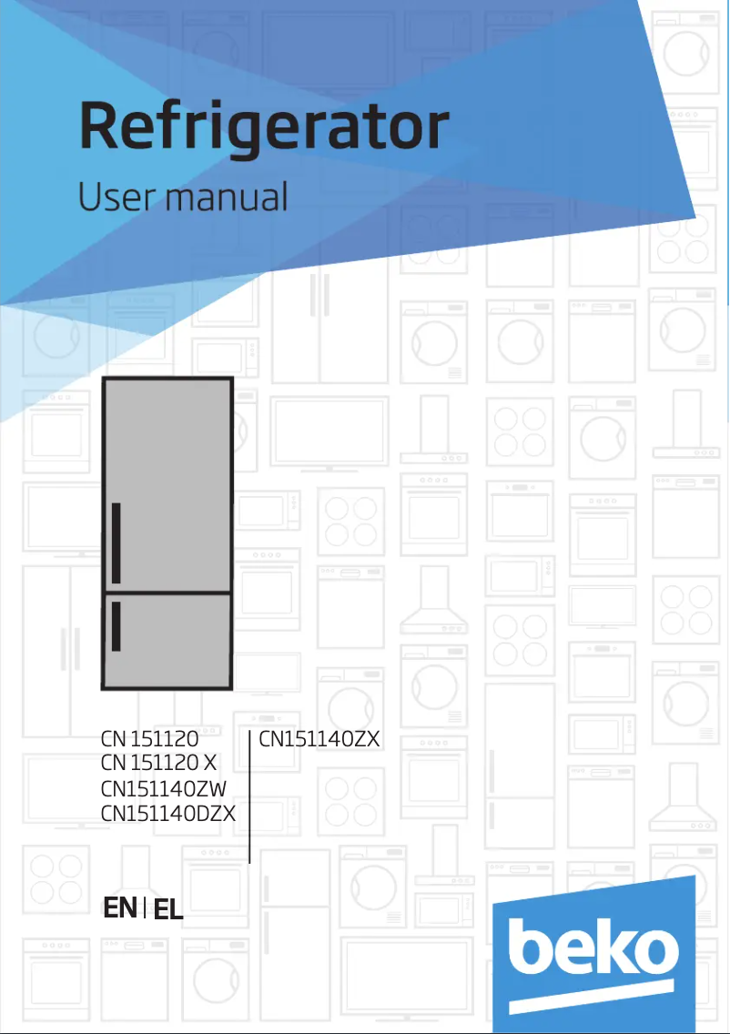 Image de la première page du manuel de l'appareil CN151140ZW