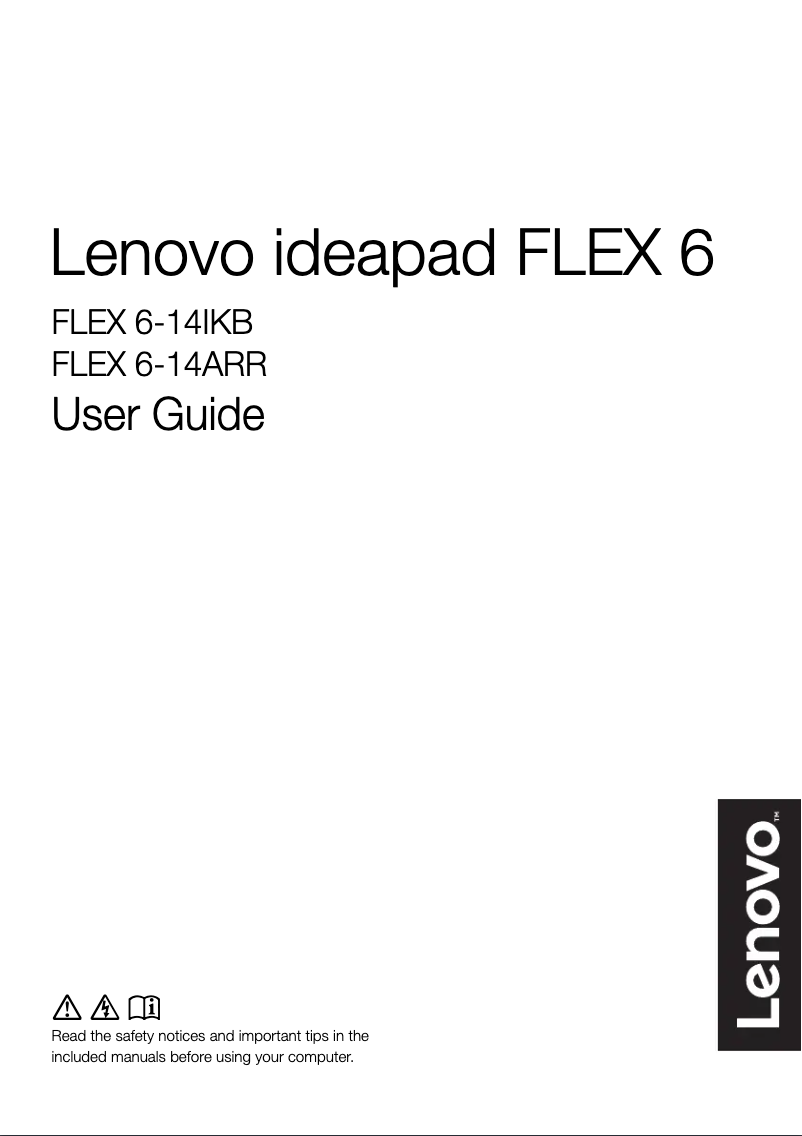 Página 1 del manual Manual de usuario Lenovo Flex 6
