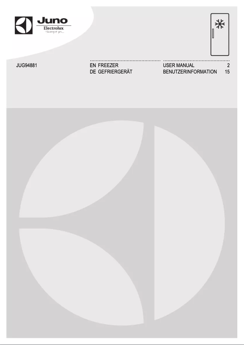 Image de la première page du manuel de l'appareil JUG94881