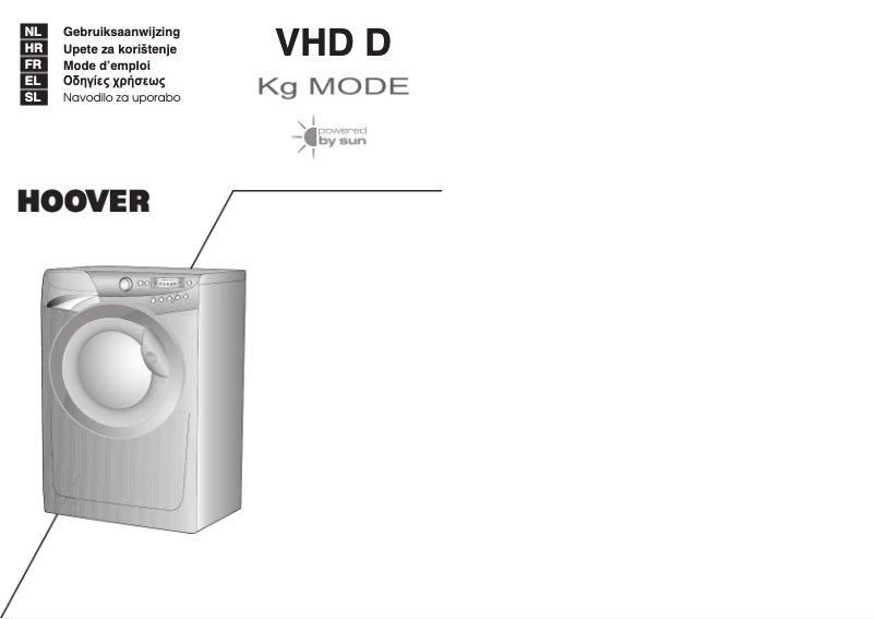 Page 1 de la notice Manuel utilisateur Hoover VHD 8144D HC-04S