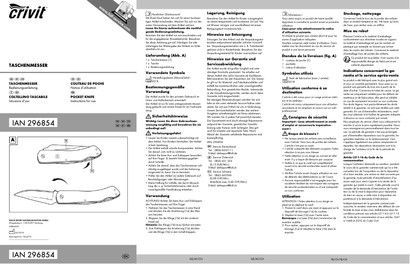Imagen de la primera página del manual del dispositivo IAN 296854