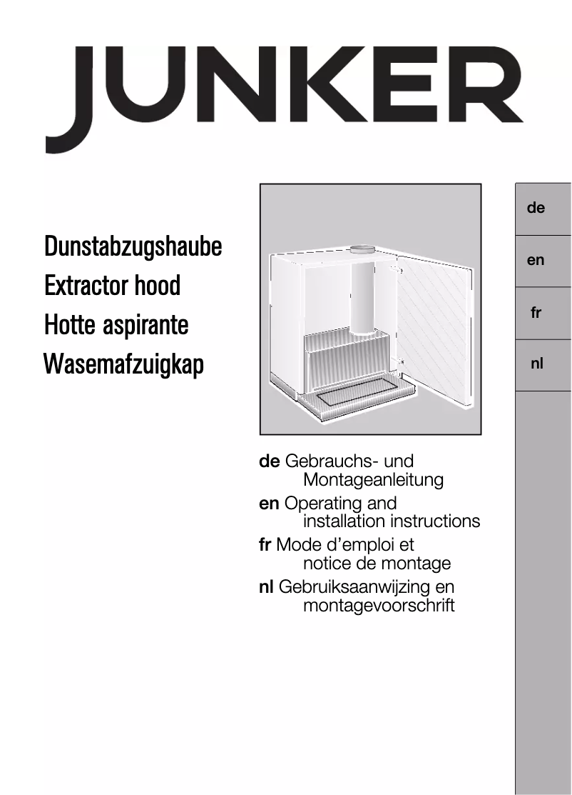 Page n°1 - Manuel utilisateur Junker JD36AW50