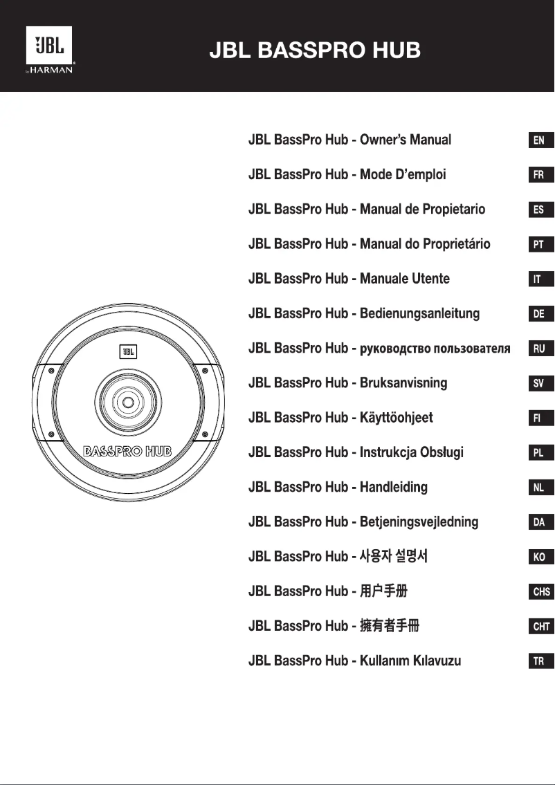 Image de la première page du manuel de l'appareil BassPro HUB