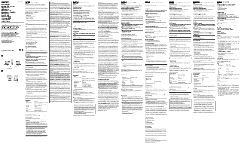 Image de la première page du manuel de l'appareil SL-M1