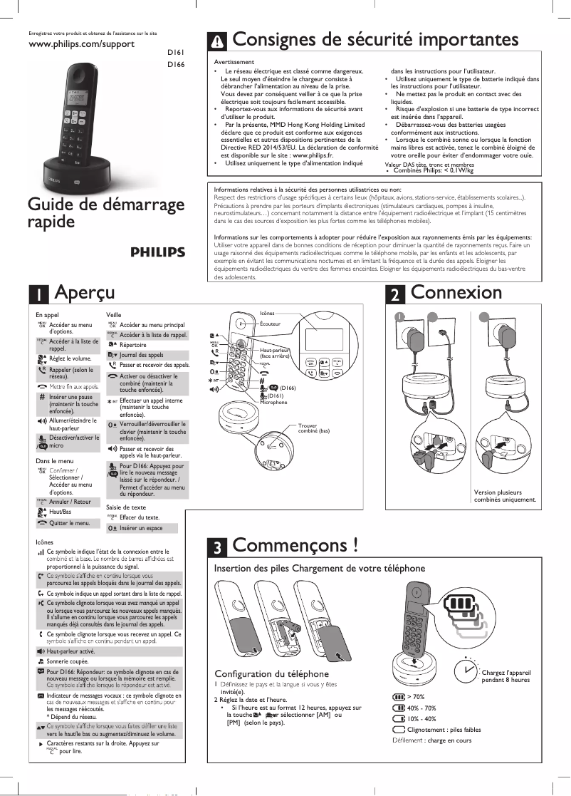 Página 1 del manual Guía de inicio rápido Philips SE1502B
