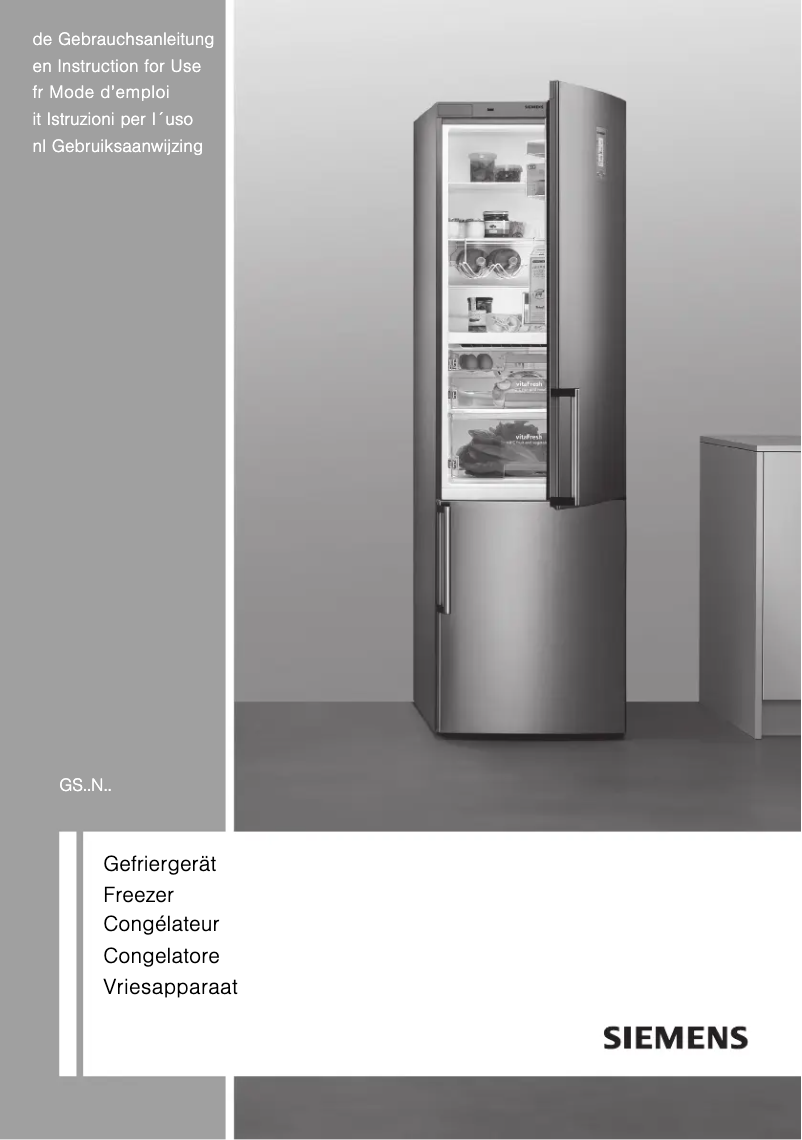Page n°1 - Manuel utilisateur Siemens GS24NA23