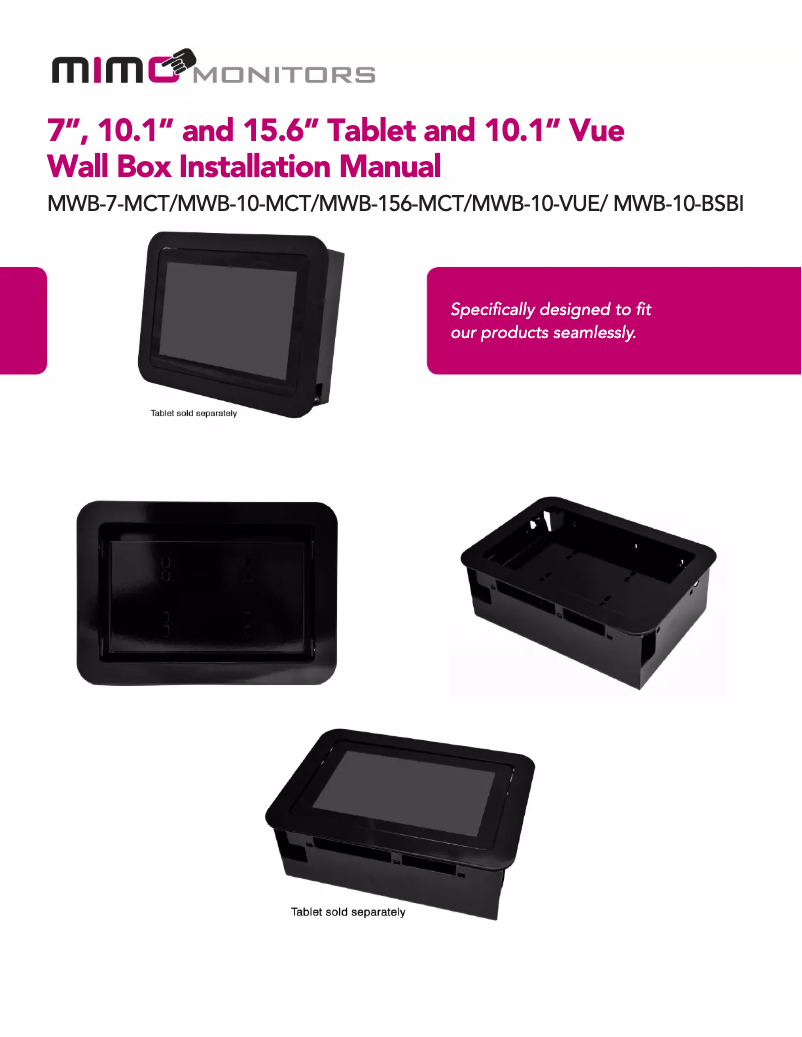 Page 1 de la notice Manuel utilisateur Mimo Monitors MBS-1080-POE