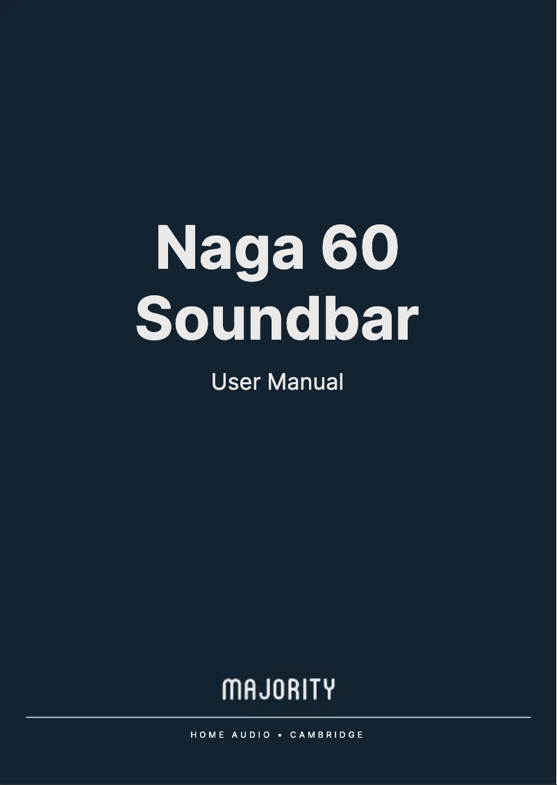 Page 1 de la notice Manuel utilisateur Majority Naga 60