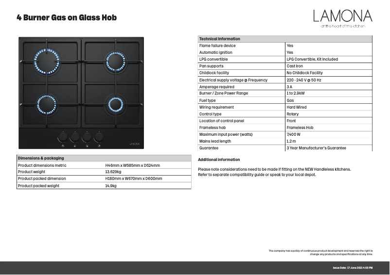 Image de la première page du manuel de l'appareil LAM1501