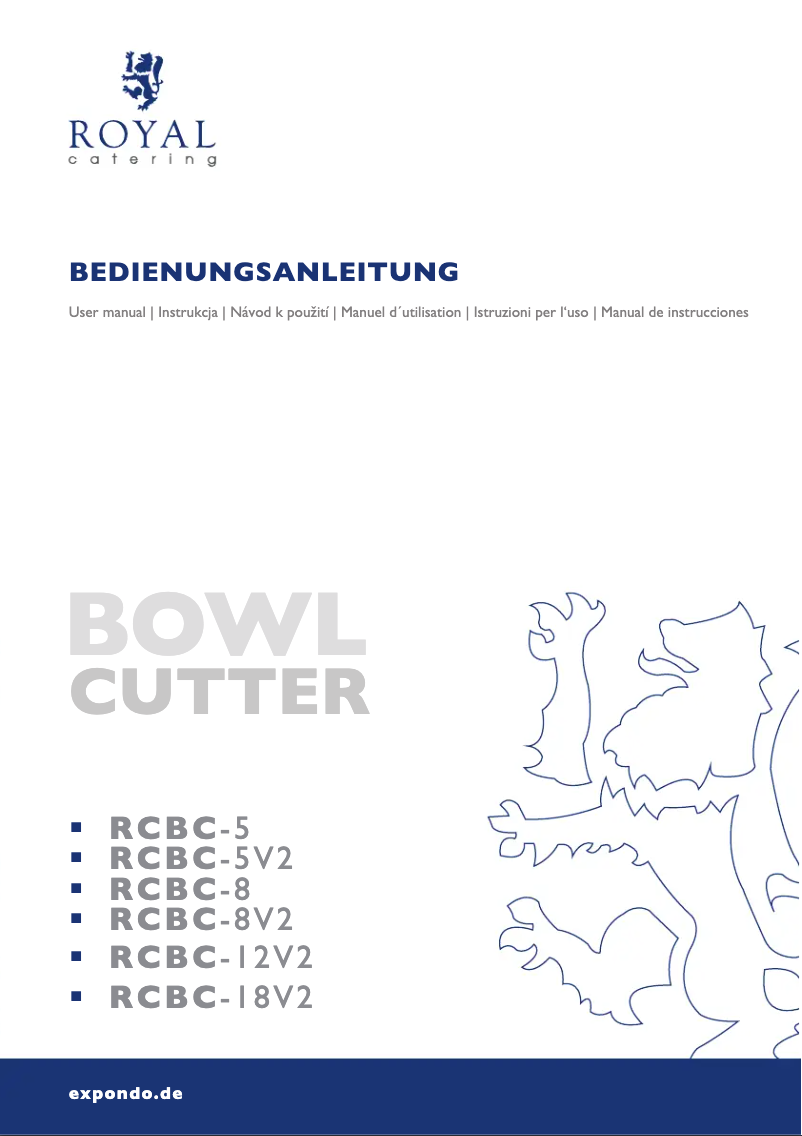 Page 1 de la notice Manuel utilisateur Royal Catering RCBC-18V2