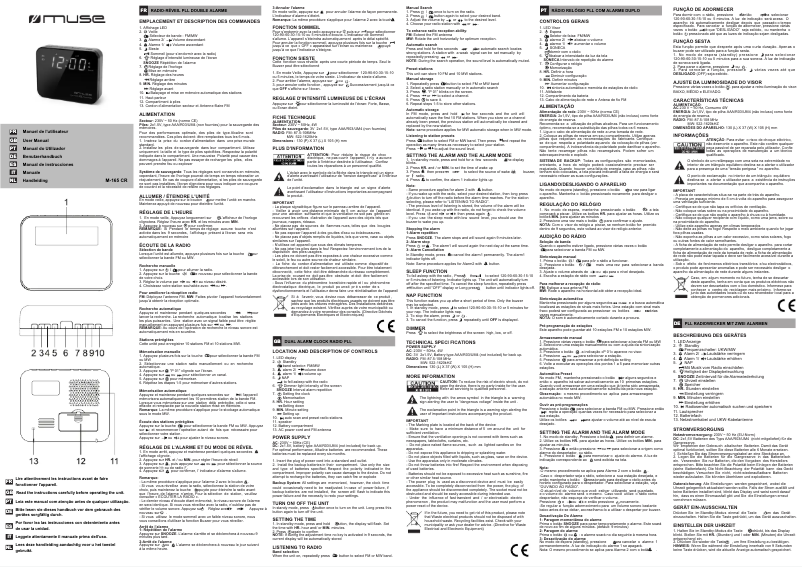 Image de la première page du manuel de l'appareil M-165 CMR