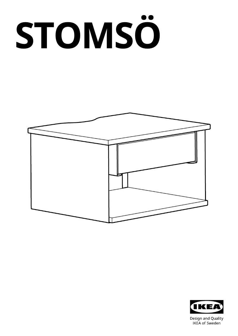 Page 1 de la notice Manuel utilisateur Ikea STOMSÖ 805.785.25