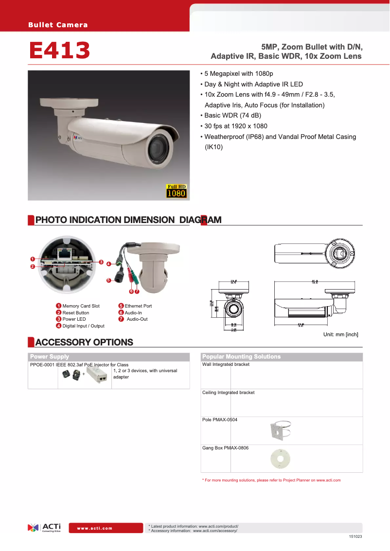 Image de la première page du manuel de l'appareil E33
