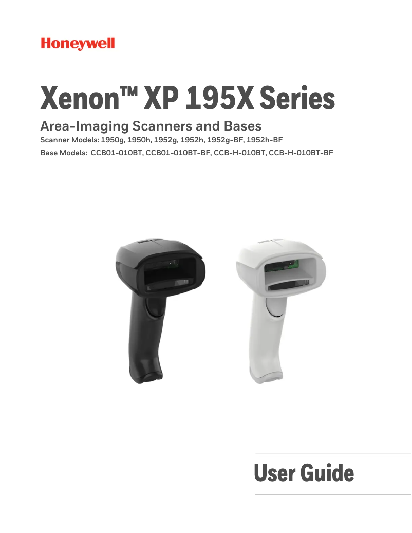 Image de la première page du manuel de l'appareil Xenon 1950h